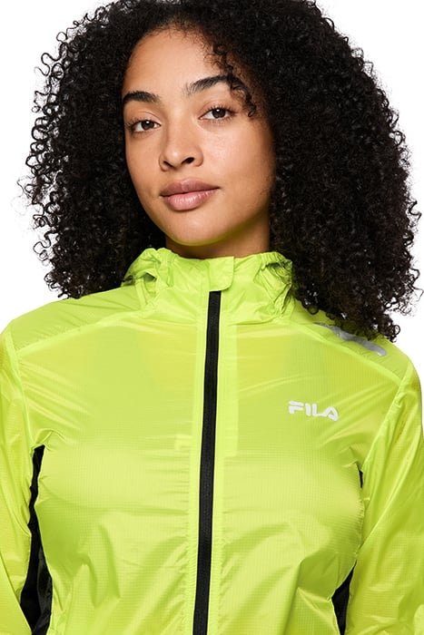 RONCADELLE PACKABLE RUNNING JACKET ACID LIME-BLACK 7