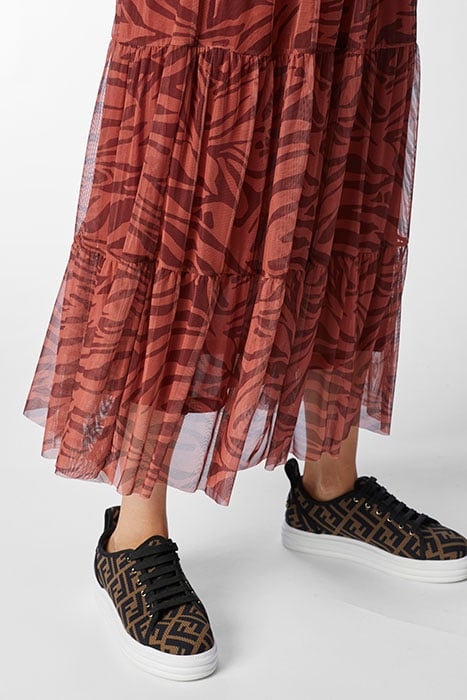 SKIRT PRINTED MESH GINGER SPICE 4