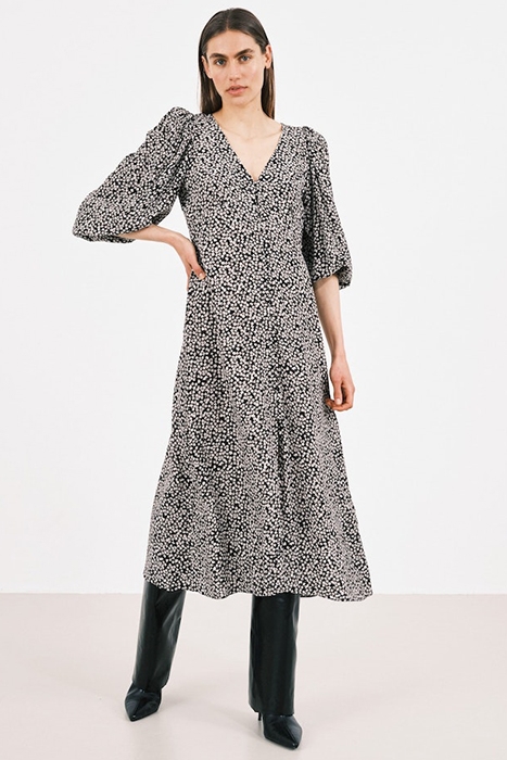 DR DAWN FLOWERS MAXI BLACK 2