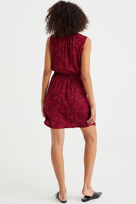 DRESS SHORT VINTAGE RED 2