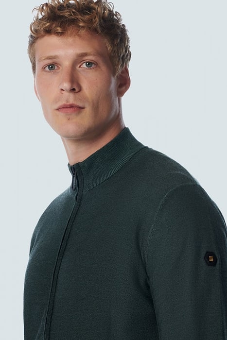 CARDIGAN 2 COLOURED JACQUARD STEEL 6